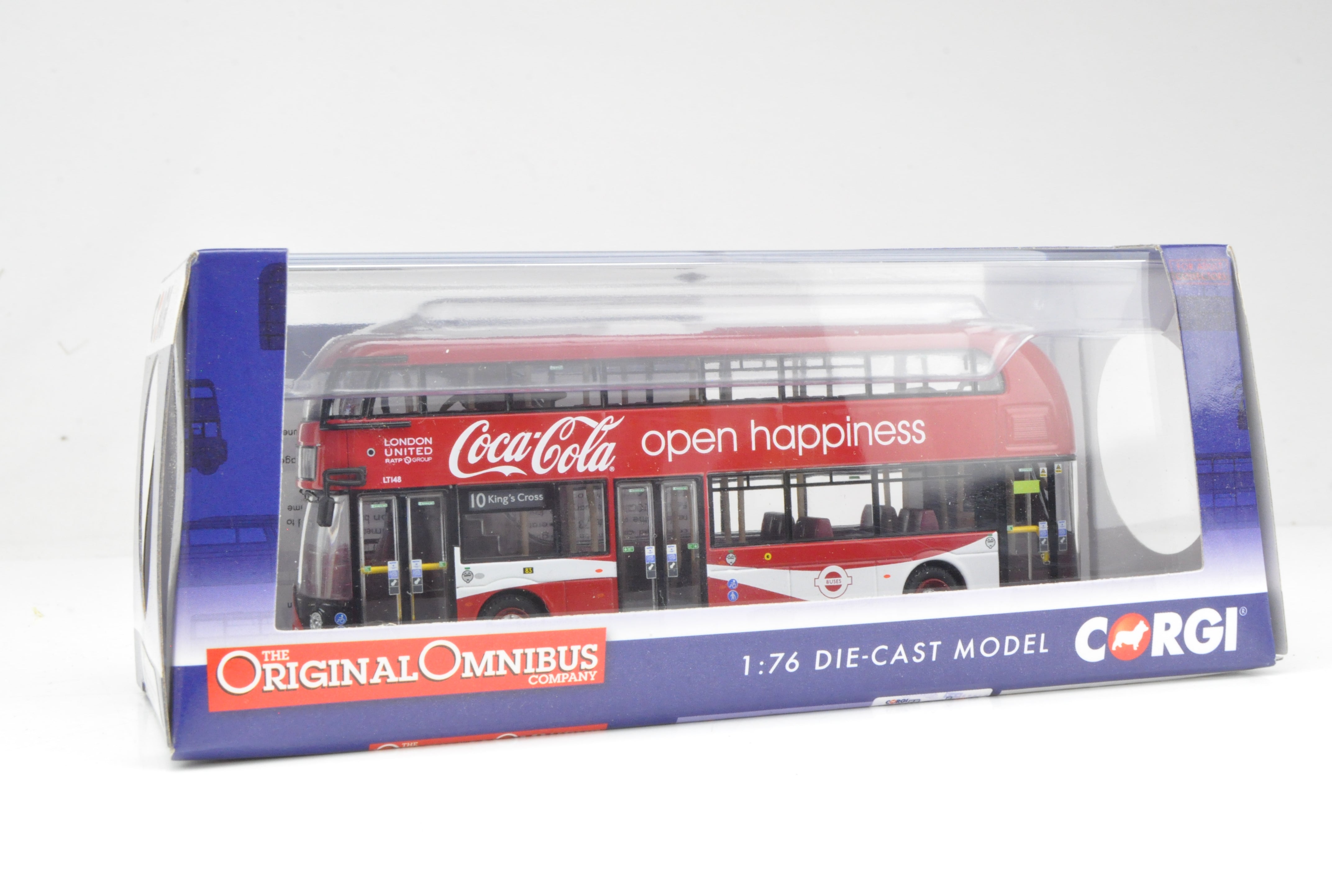 WRIGHTBUS NEW ROUTEMASTER london-united coca cola modellino corgi EUR