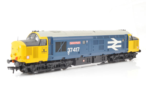 <p>Bachmann 32-377DS Class 37 Diesel 37417 BR Blue large logo 'Highland Region' - DCC Sound</p> <p>&nbsp;</p>
