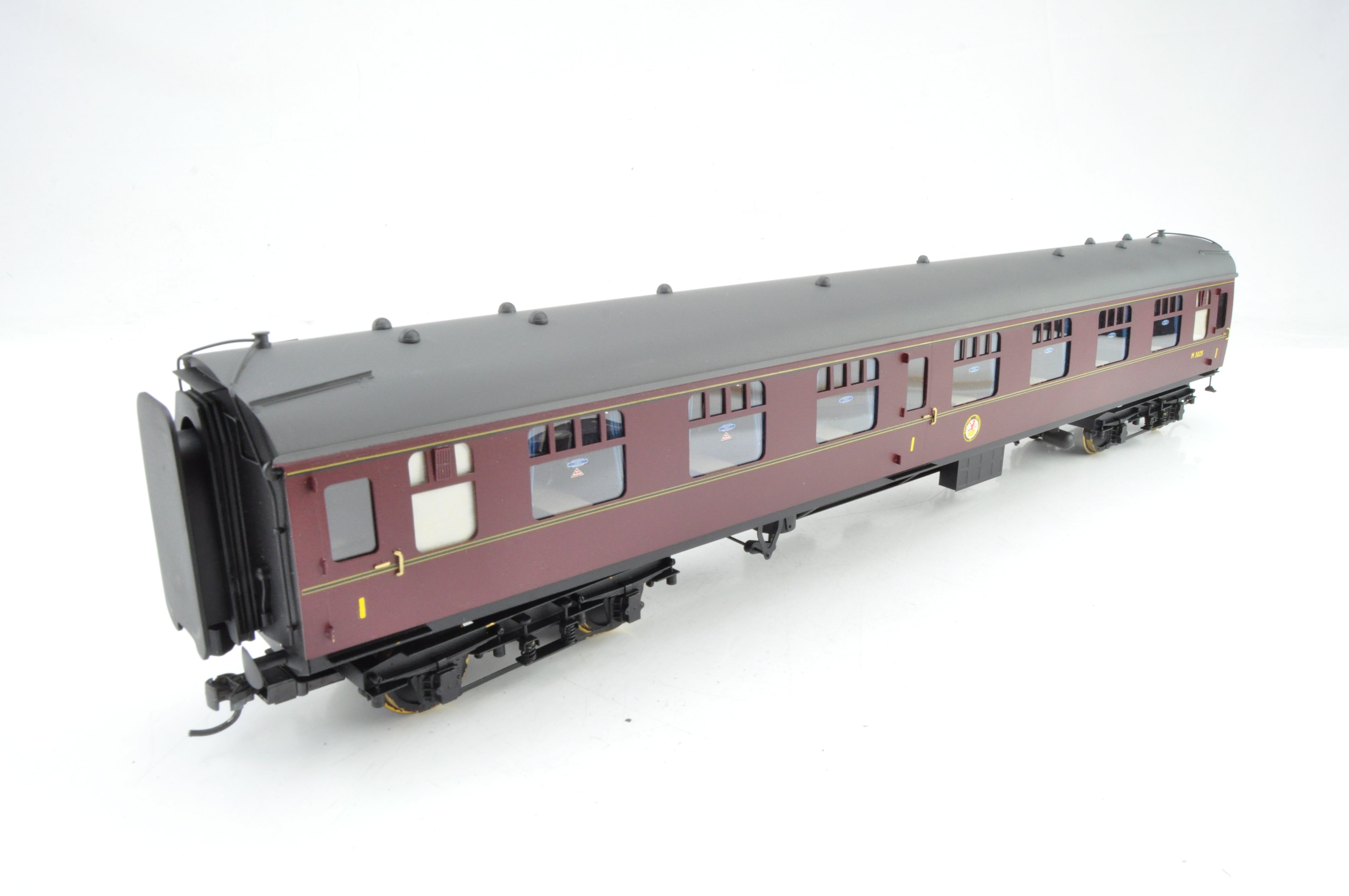 Bachmann / The Brass Works 7mm O Gauge BR Maroon FO First Open Coach M