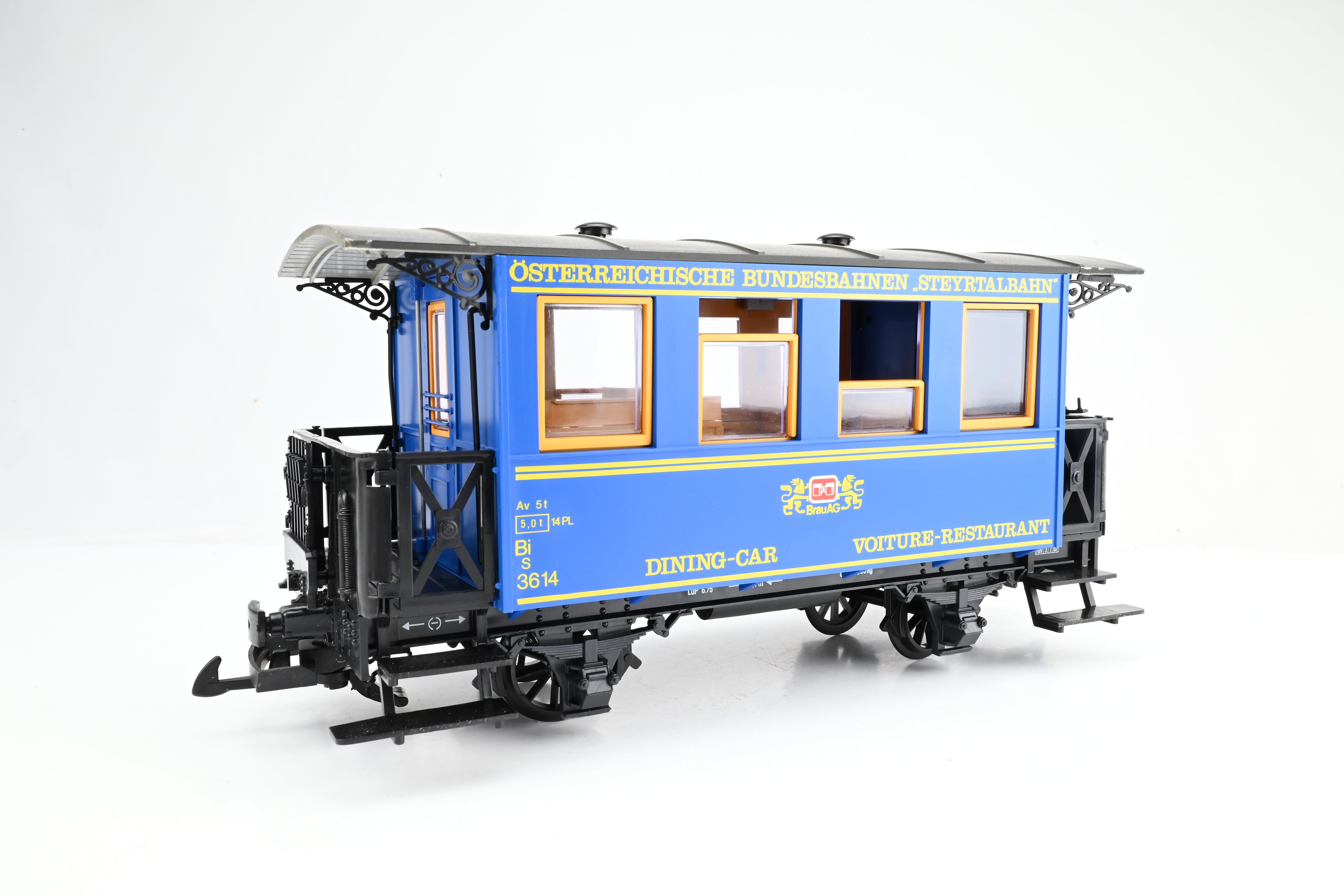 LGB G Gauge 30130 4 Wheel Dining-Car OBBS