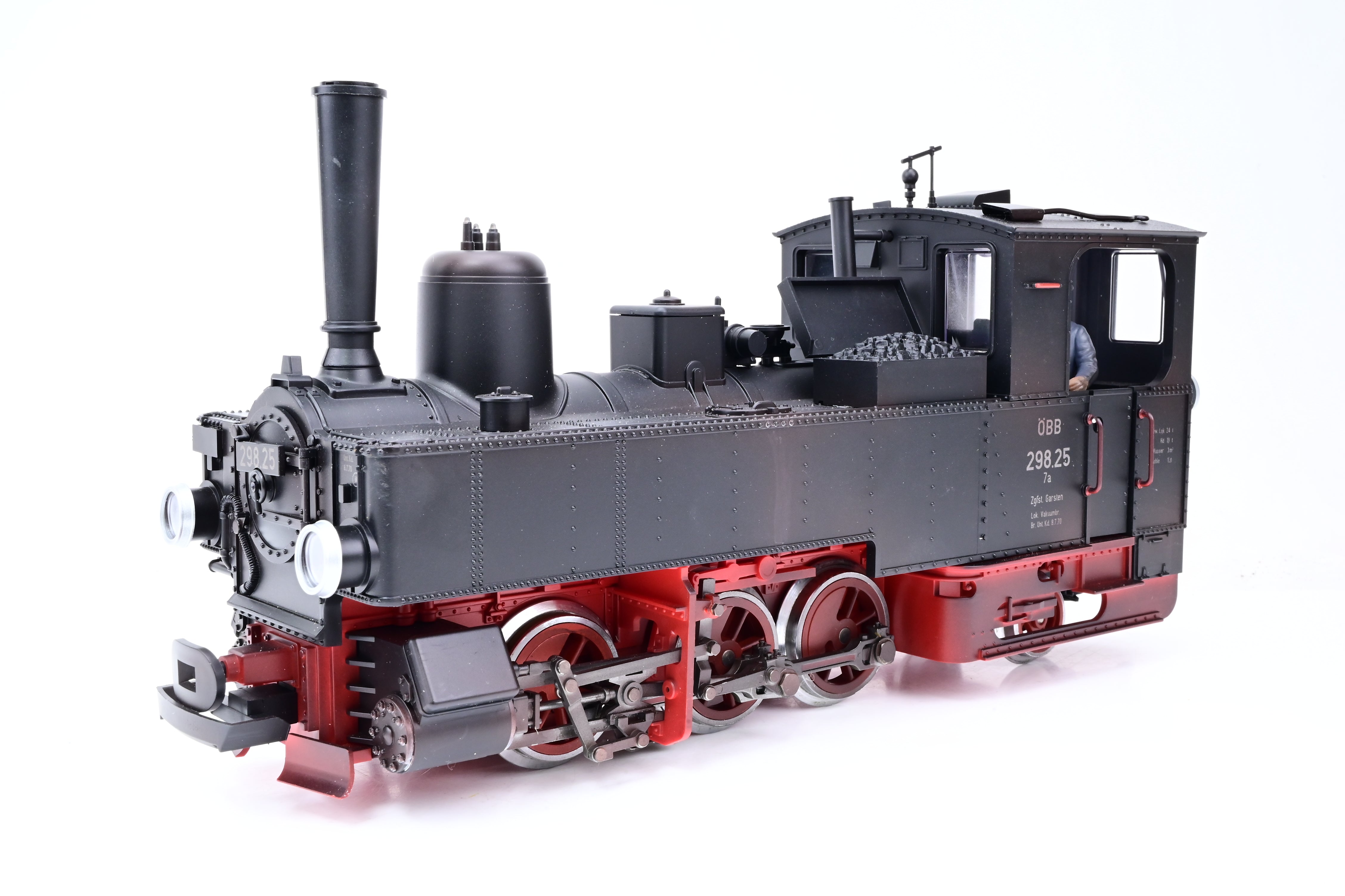 LGB G Gauge 25702 1 OBB Class Steam Locomotive Black Red Weathrered No