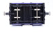 Dapol/Footplate 16mm Scale 16F-000-010 Open Wagon with Flat Ends Purple Moose No.6