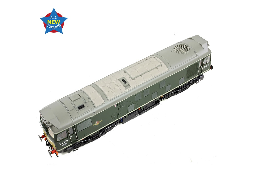 Bachmann OO Gauge 32-343 Class 25/1 D5225 BR Green (Small Yellow Panel