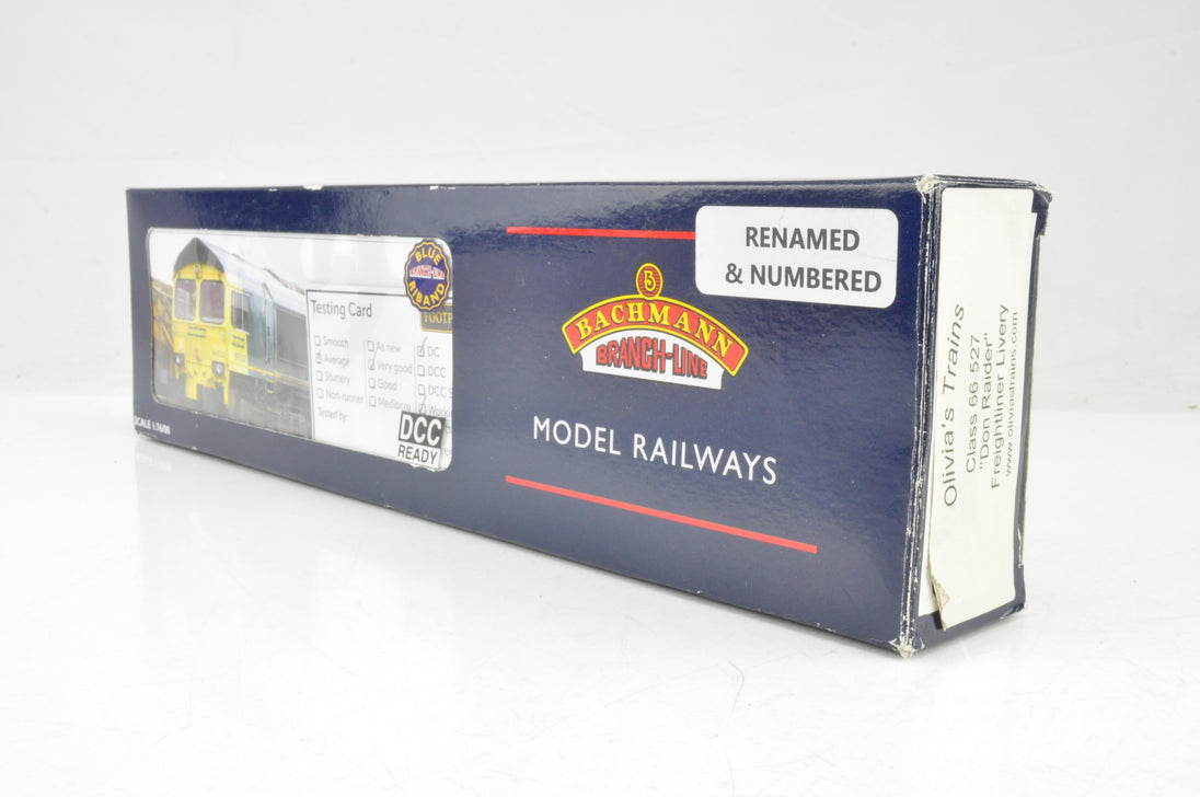 Bachmann OO Gauge Class 66 Diesel 66527 Freightliner 'Don Raider'