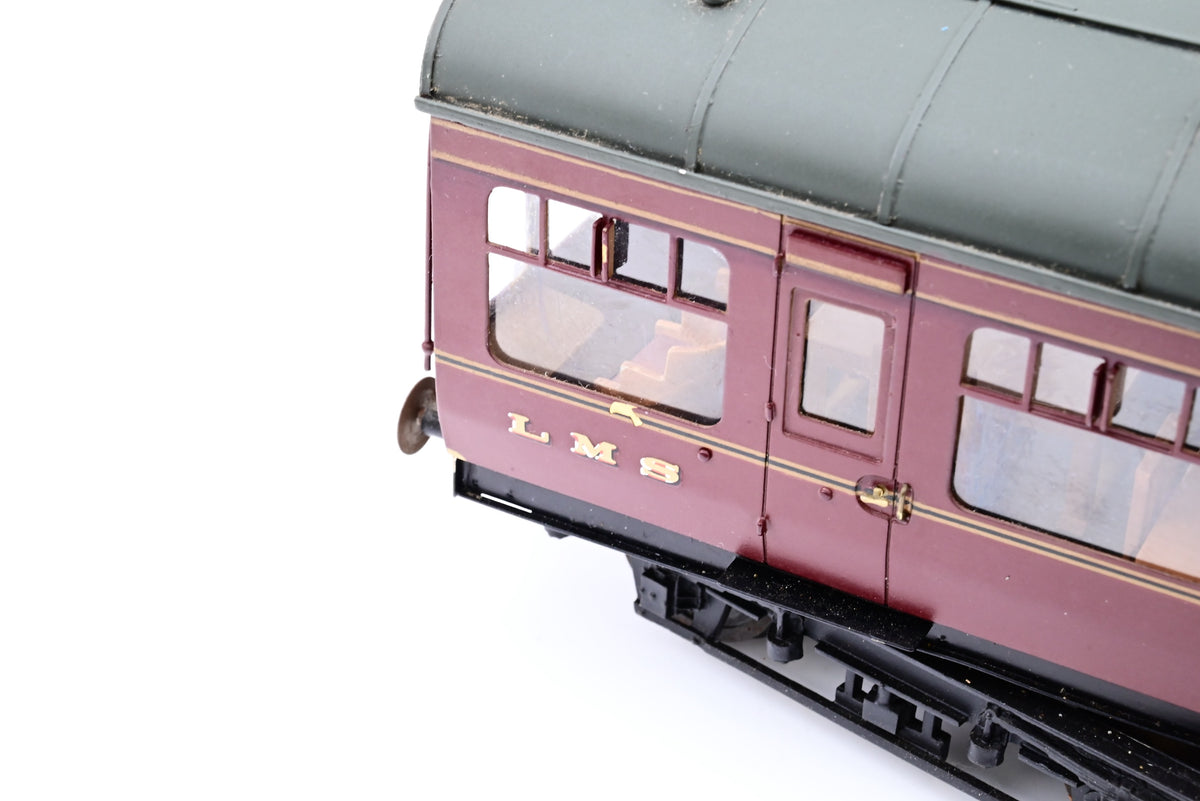 Kit Built 7mm O Gauge LMS Maroon 50ft Inspection Saloon No.45035