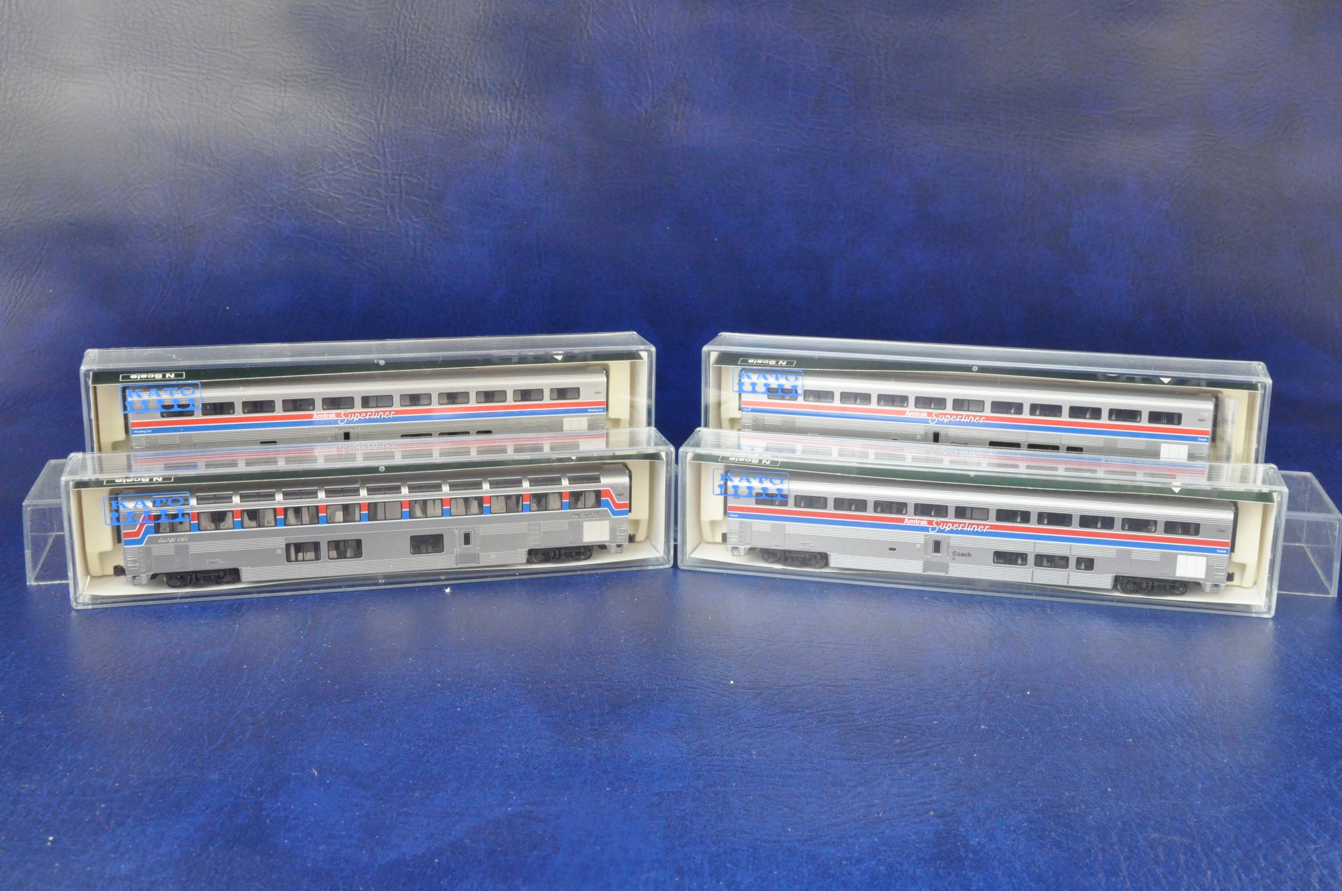 Kato N Gauge 106-3511 Amtrak Phase II 4-car Superliner Passenger Car S