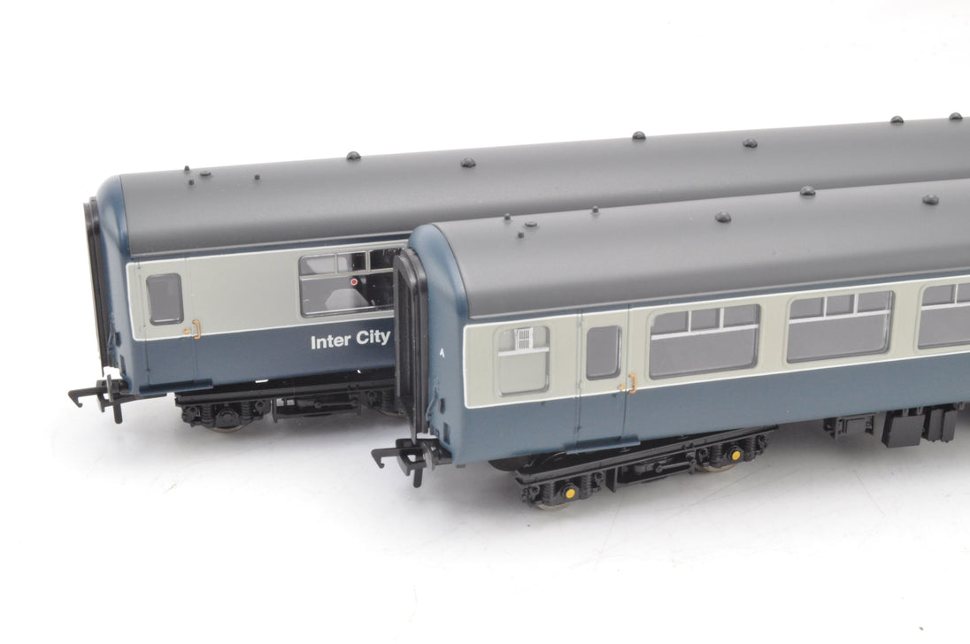 Bachmann OO Gauge 39-350/39-371 Rake of 2 BR Mk2 Coaches Blue/Grey, TS