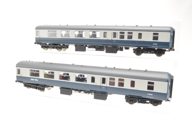 Bachmann OO Gauge 39-370/39-371 Rake of 2 BR Mk2 Coaches Blue/Grey, BS