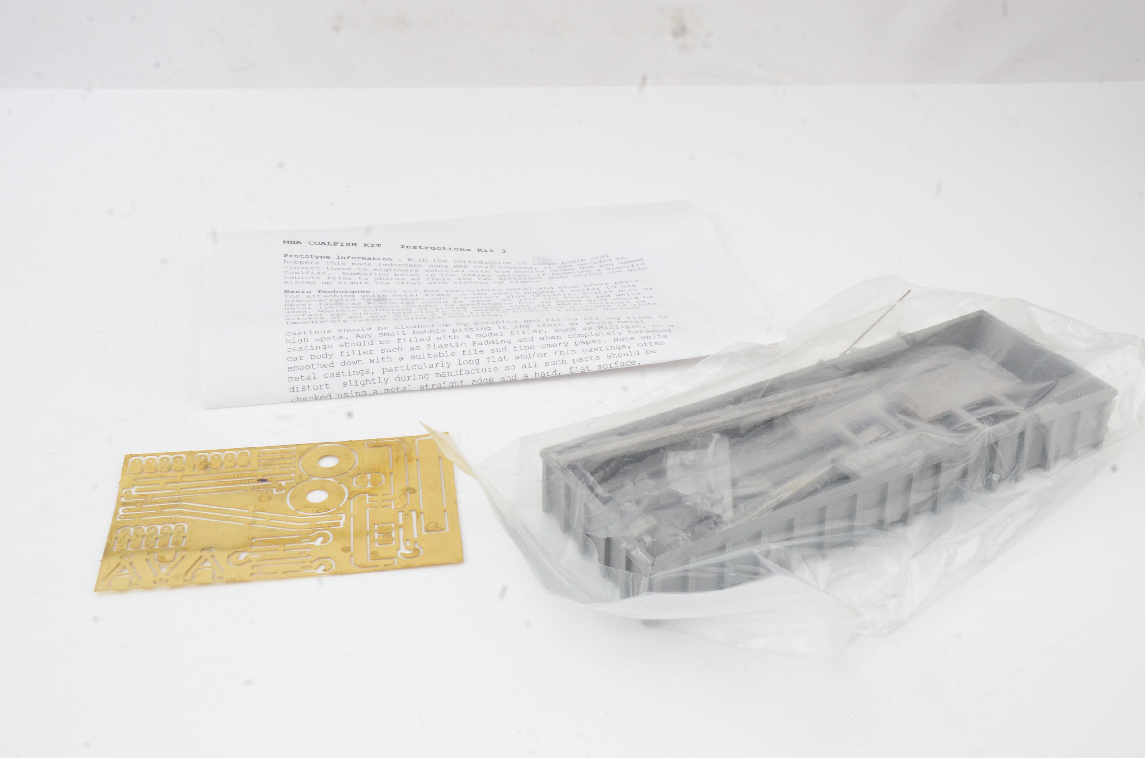 Buzz Models 7mm O Gauge MHA 4-Wheel Mineral Wagon Kit - Unbuilt