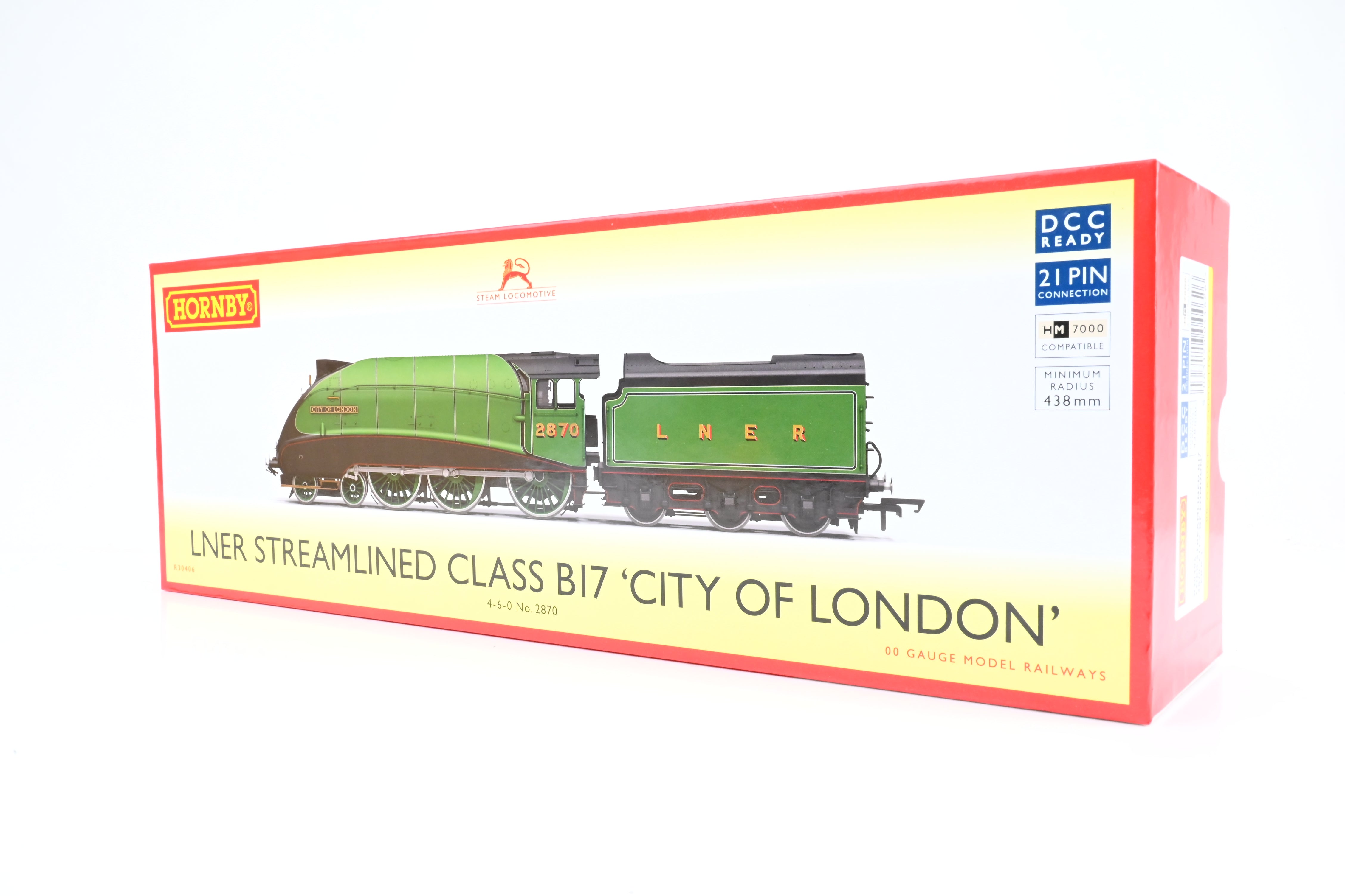 Hornby OO Gauge R30406 LNER Streamlined B17 No.2870 'City of London'