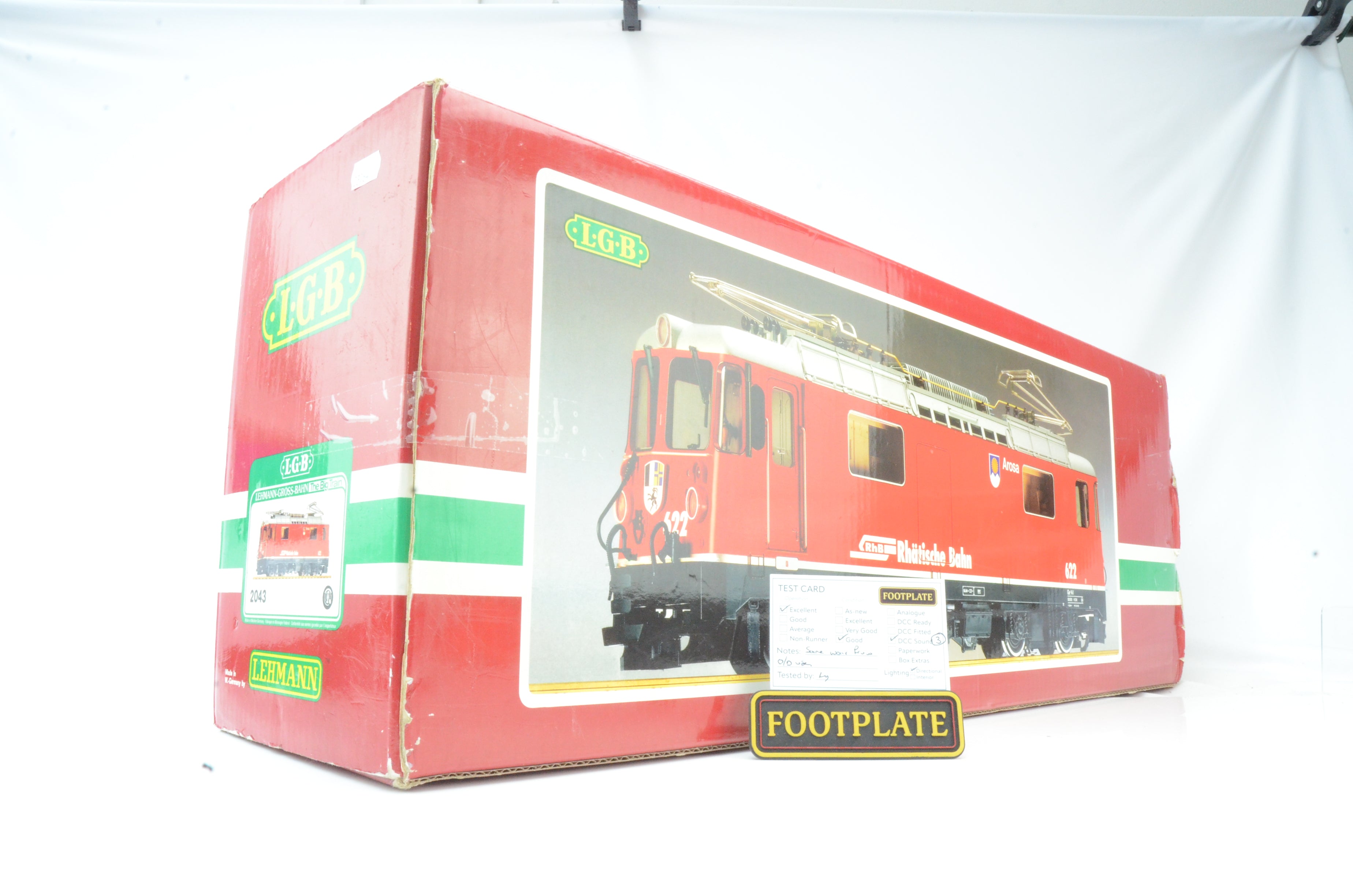 LGB G Gauge 2043 RhB Class Ge 4/4 II AROSA S/H, DCC Sound - Boxed