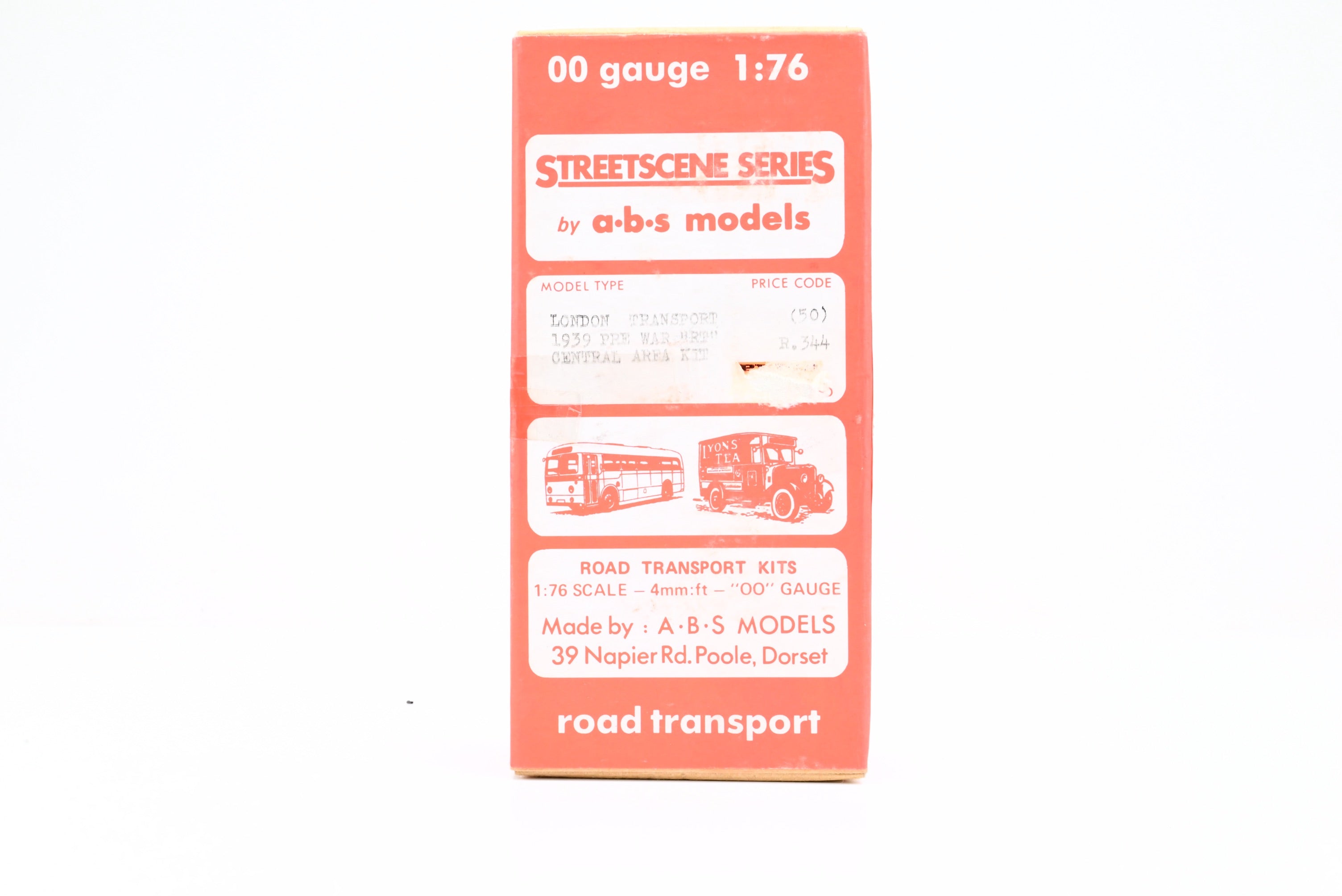 ABS Models 1:76 Scale R344 London Transport 1939 Pre War RT Central Ar