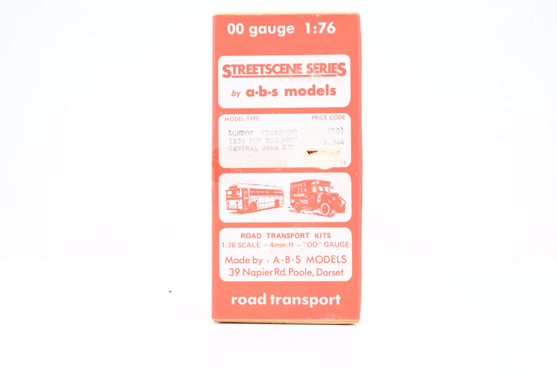 ABS Models 1:76 Scale R344 London Transport 1939 Pre War RT Central Ar
