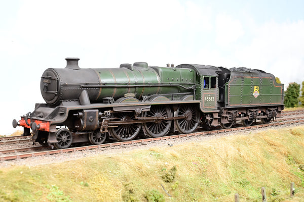 Kit Built 7mm O Gauge BR Green Early Emblem Jubilee Class No.45682 'Trafalgar' - DCC Fitted