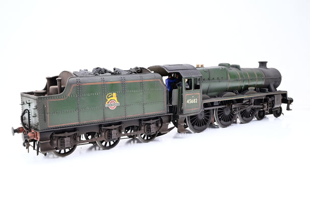 Kit Built 7mm O Gauge BR Green Early Emblem Jubilee Class No.45682 'Trafalgar' - DCC Fitted