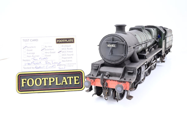 Kit Built 7mm O Gauge BR Green Early Emblem Jubilee Class No.45682 'Trafalgar' - DCC Fitted