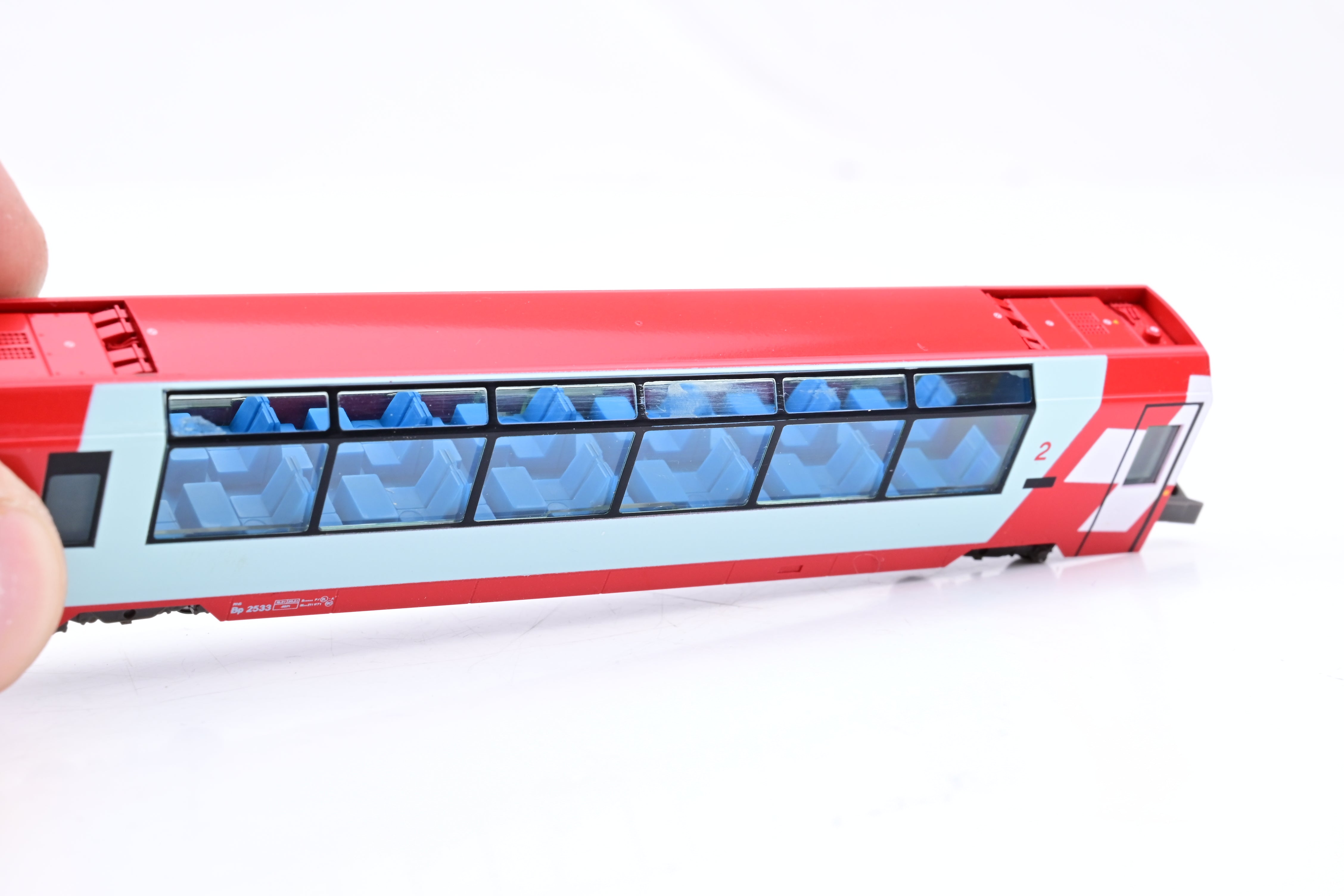 Kato N Gauge 10-1146 Glacier Express 3-Car Add-On Set - Boxed