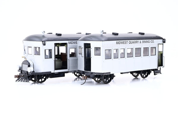 Spectrum ON30 28461 Railbus & Trailer Midwest Quarry & Mining w/DCC/DC