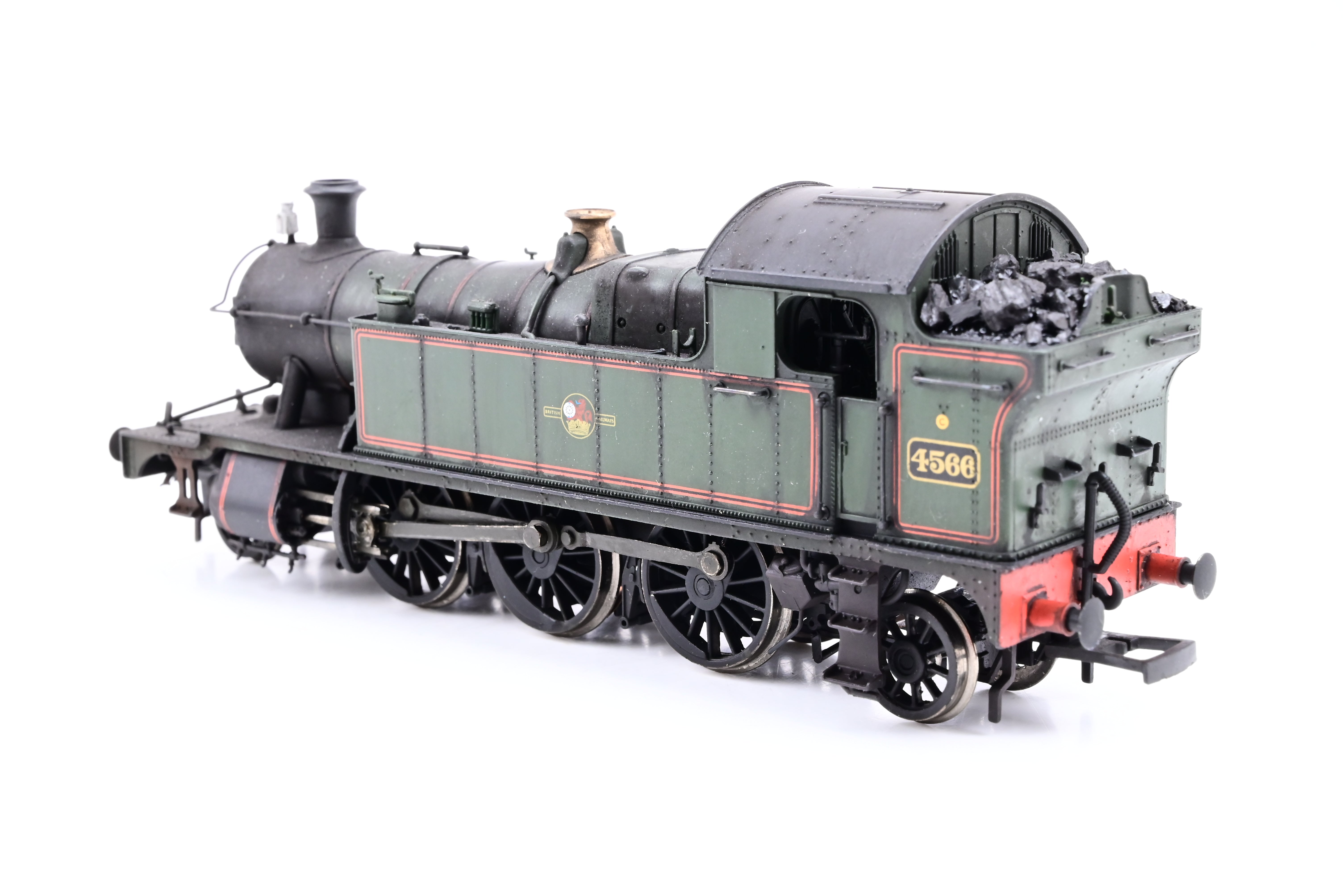 Bachmann OO Gauge 32-125 BR Green Class 45xx No.4566 - Weathered