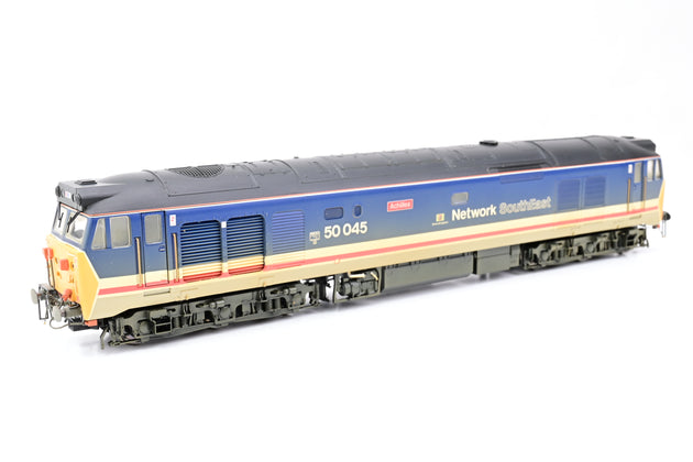 Hornby OO Gauge R2350 Network SouthEast Co-Co Diesel Electric Class 50 Weathered No.50045 'Achilles' - Boxed