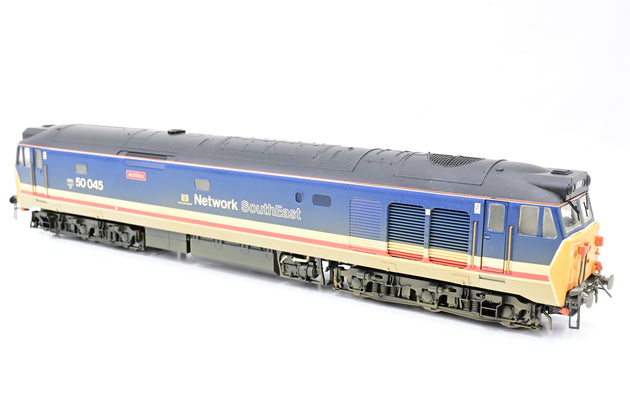 Hornby OO Gauge R2350 Network SouthEast Co-Co Diesel Electric Class 50 Weathered No.50045 'Achilles' - Boxed