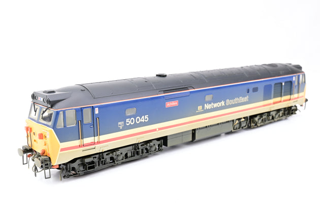 Hornby OO Gauge R2350 Network SouthEast Co-Co Diesel Electric Class 50 Weathered No.50045 'Achilles' - Boxed