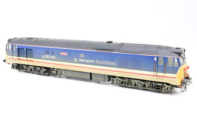 Hornby OO Gauge R2350 Network SouthEast Co-Co Diesel Electric Class 50 Weathered No.50045 'Achilles' - Boxed