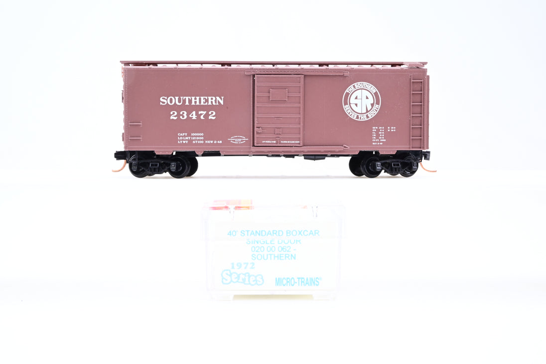 Micro Trains N Gauge 20062 40ft standard bBoxcar Single Door Southern