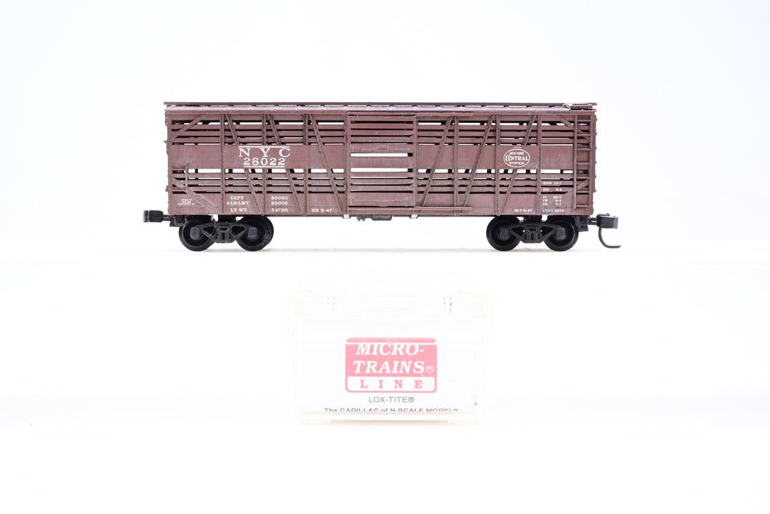 Micro Trains N Gauge 35040 40ft Despatch Stock Car New York Central No