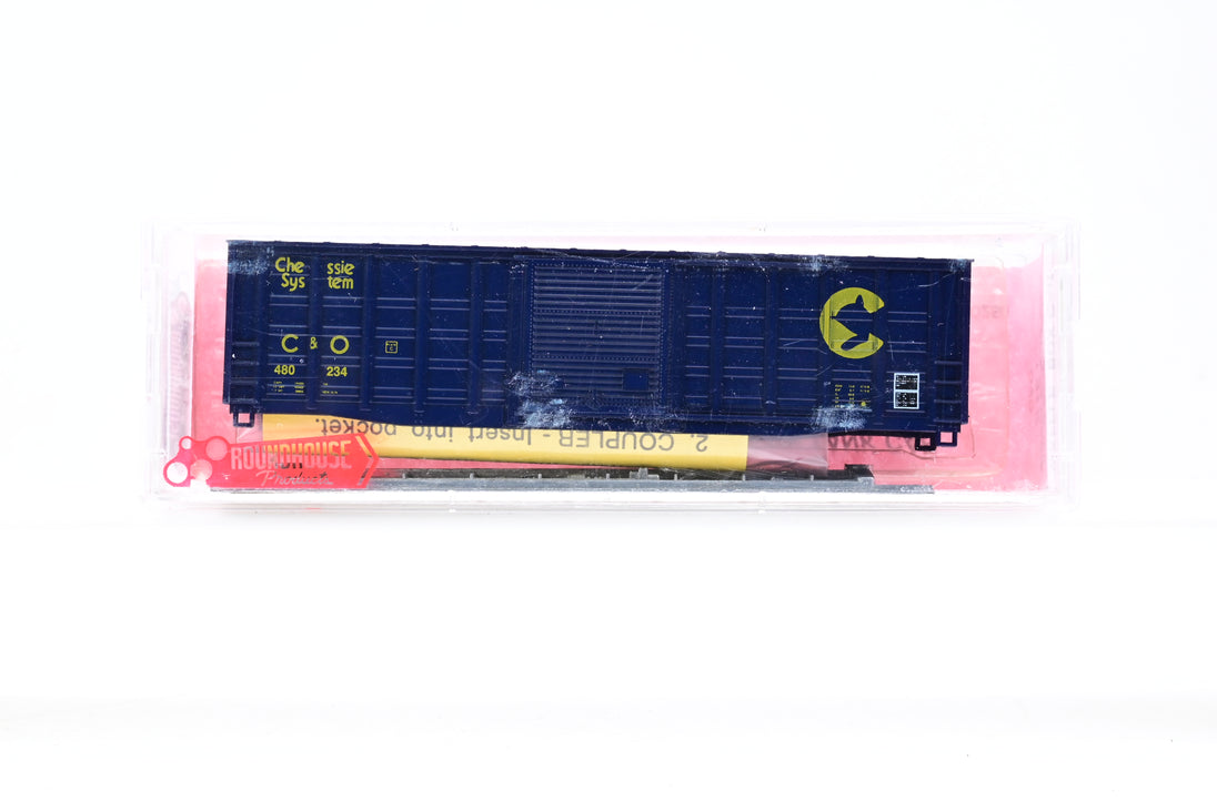 Roundhouse N Gauge 8181 50ft Boxcar PS Waffle Side General Merchandise
