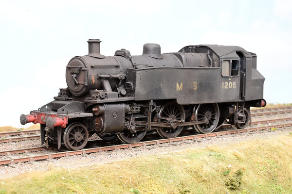 Kit Built 7mm O Gauge LMS Black Ivatt 2MT No.1205 - DCC Fitted, Weathered