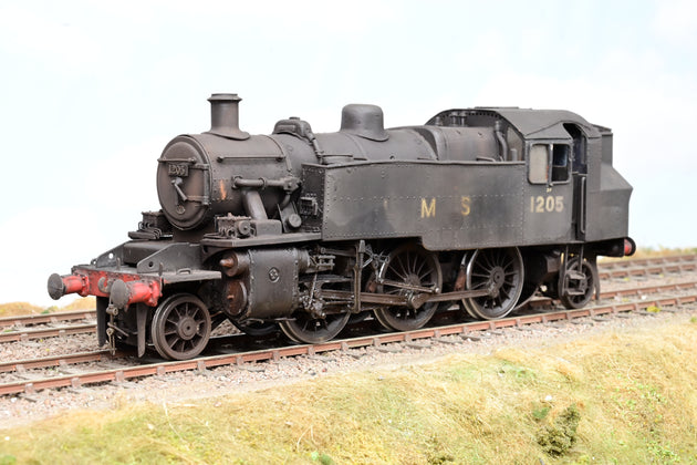 Kit Built 7mm O Gauge LMS Black Ivatt 2MT No.1205 - DCC Fitted, Weathered