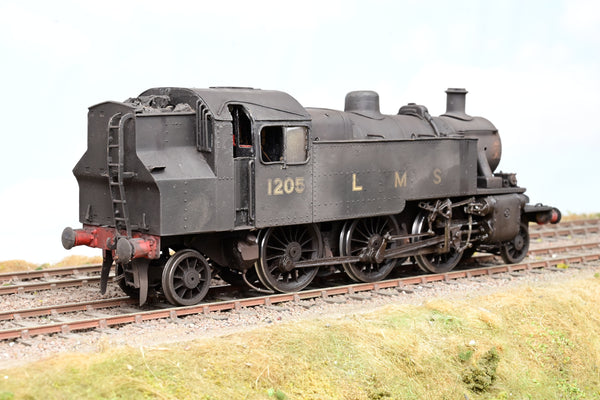 Kit Built 7mm O Gauge LMS Black Ivatt 2MT No.1205 - DCC Fitted, Weathered