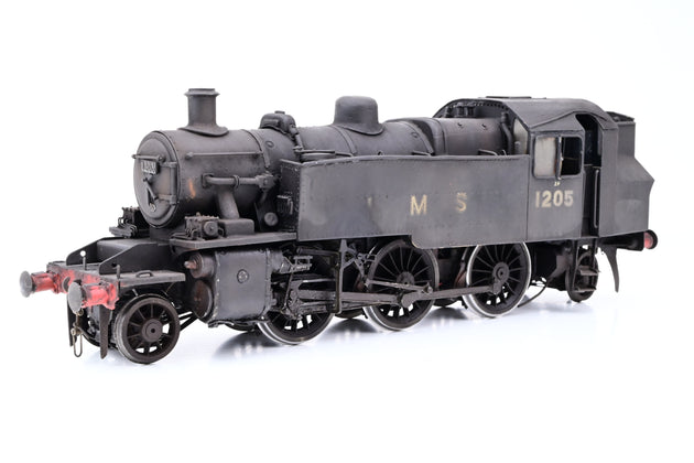 Kit Built 7mm O Gauge LMS Black Ivatt 2MT No.1205 - DCC Fitted, Weathered