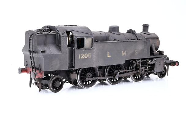 Kit Built 7mm O Gauge LMS Black Ivatt 2MT No.1205 - DCC Fitted, Weathered