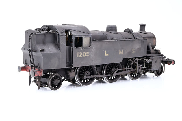 Kit Built 7mm O Gauge LMS Black Ivatt 2MT No.1205 - DCC Fitted, Weathered