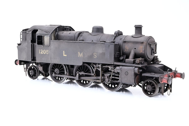 Kit Built 7mm O Gauge LMS Black Ivatt 2MT No.1205 - DCC Fitted, Weathered