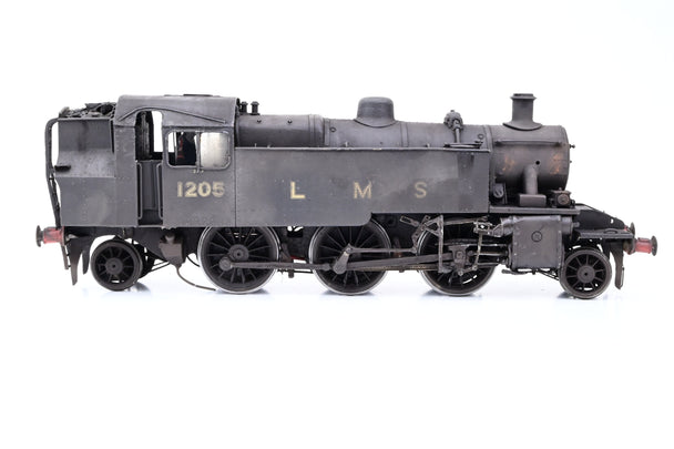 Kit Built 7mm O Gauge LMS Black Ivatt 2MT No.1205 - DCC Fitted, Weathered