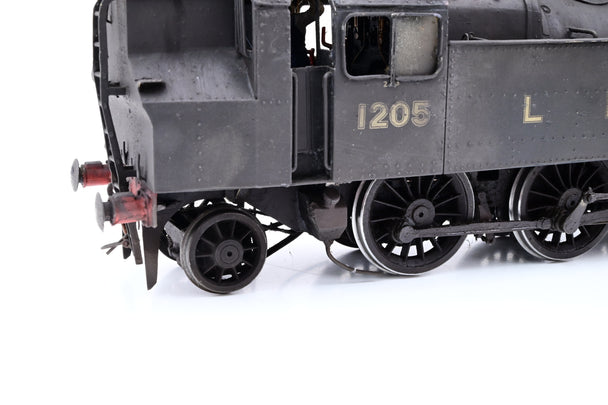 Kit Built 7mm O Gauge LMS Black Ivatt 2MT No.1205 - DCC Fitted, Weathered