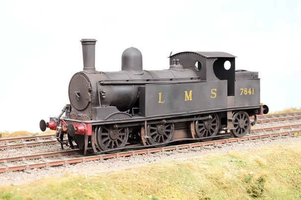 Kit Built 7mm O Gauge LMS Black Coal Tank No.7841 - Tom Foster Weathered - DCC Fitted