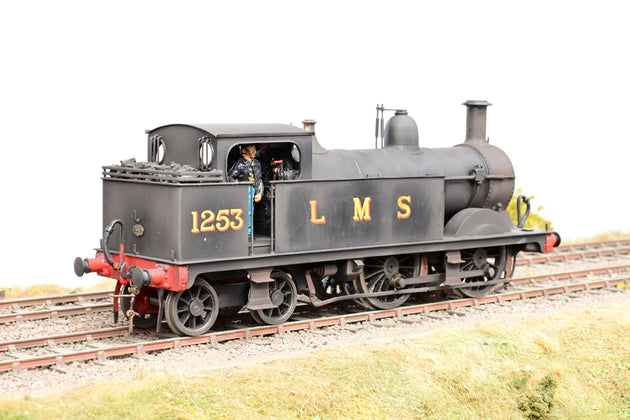 Kit Built 7mm O Gauge LMS Black Midland 1P No.1253 - DCC Fitted