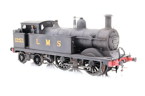 Kit Built 7mm O Gauge LMS Black Midland 1P No.1253 - DCC Fitted