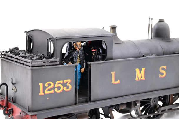 Kit Built 7mm O Gauge LMS Black Midland 1P No.1253 - DCC Fitted