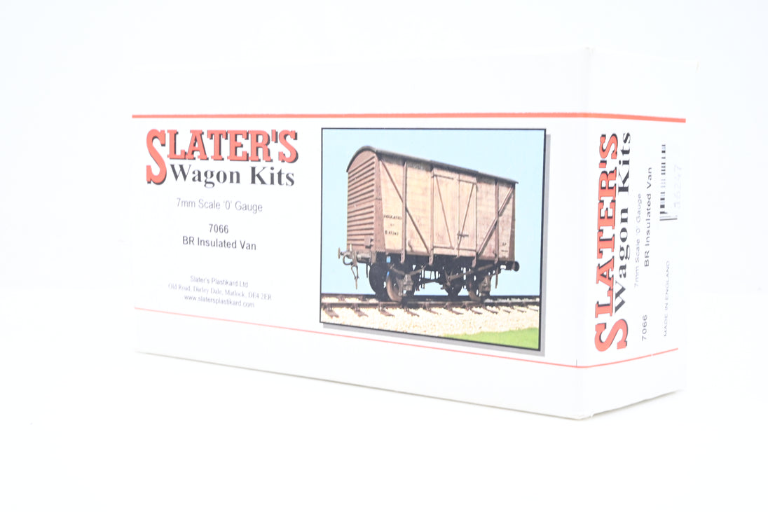 Slater's 7mm O Gauge BR Blue Insulated Van No.B478136 - Weathered, Box