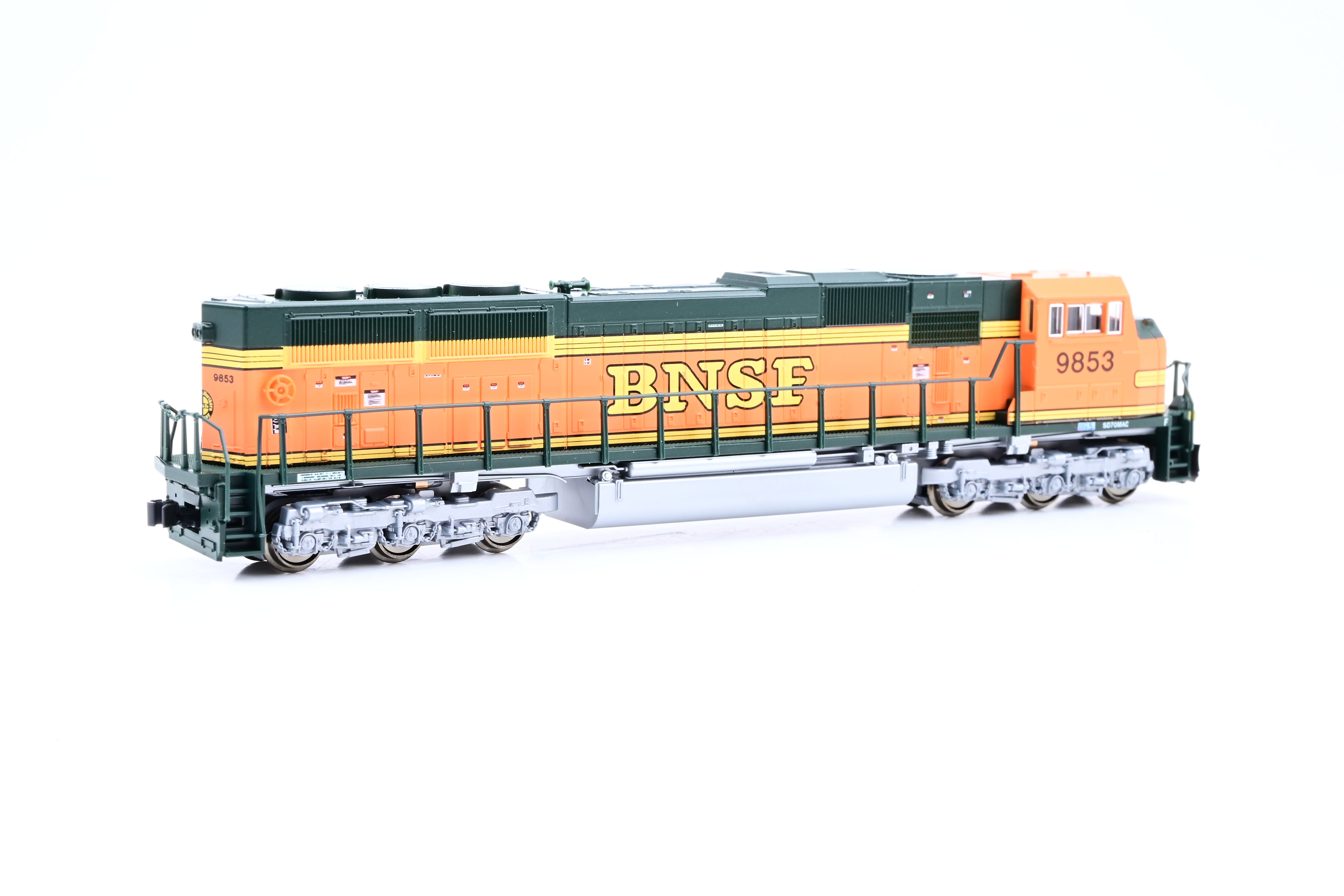 鉄道模型 KATO EMD SD70MAC 176-6303 BNSF#9838 No.8 Kato N Gauge 176-6304 SD70 MAC Diesel Locomotive BNSF Orange No.9853 -