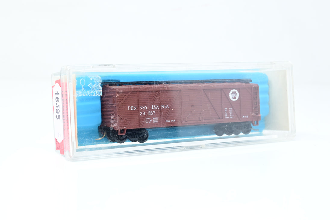 Wagon 40' Single Door Box Car Pennsylvania 3 rails échelle O MTH | UK
