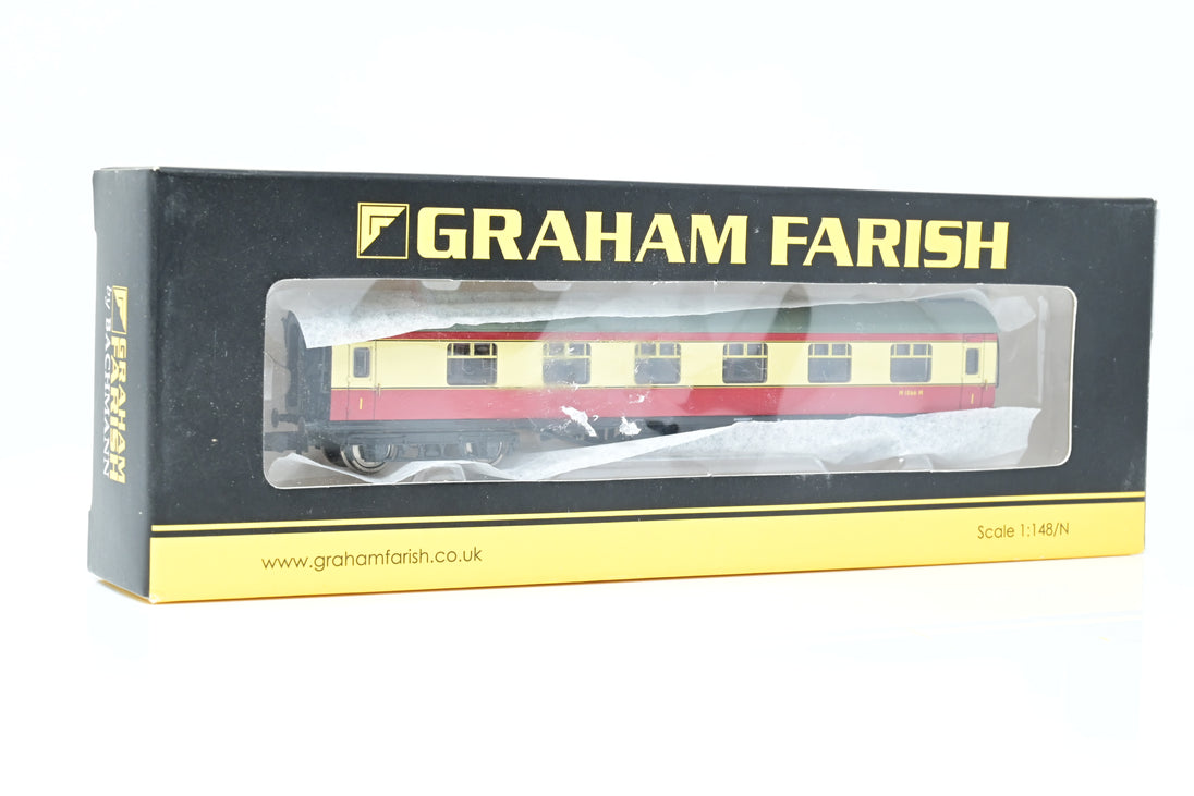 Graham Farish N Gauge 374-846A Stanier First Corridor BR Crimson & Cre