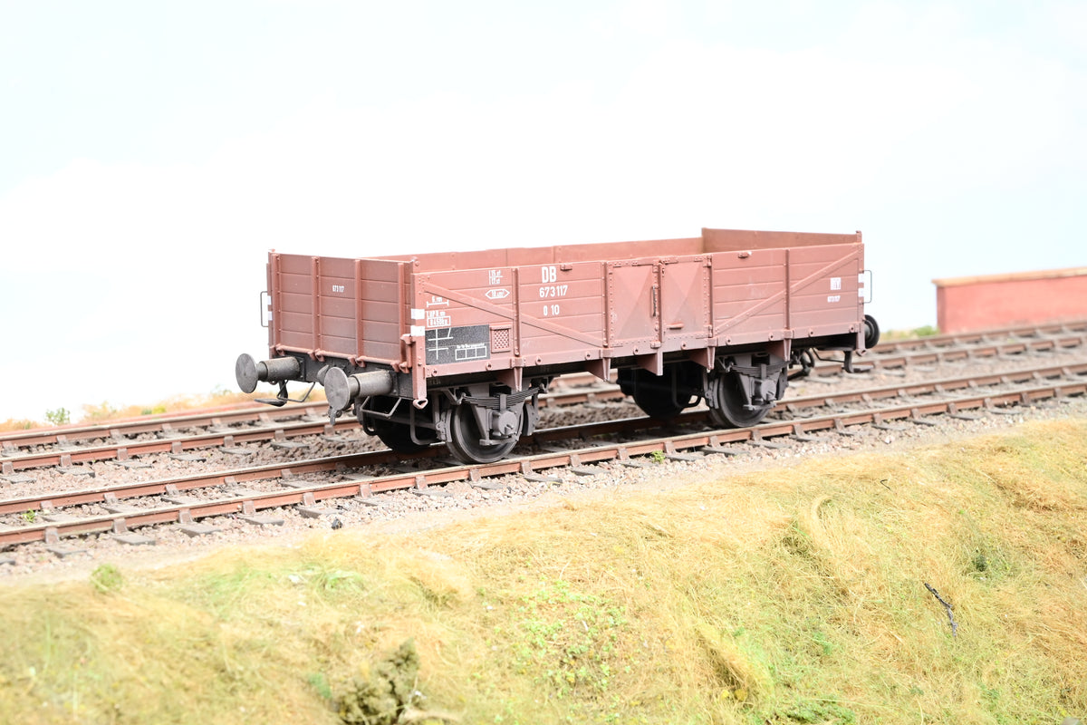 Open Freight Rakes O Scale Models O Gauge Rake of 2 DB/DR O10 Open Freight Wagons - Unbox