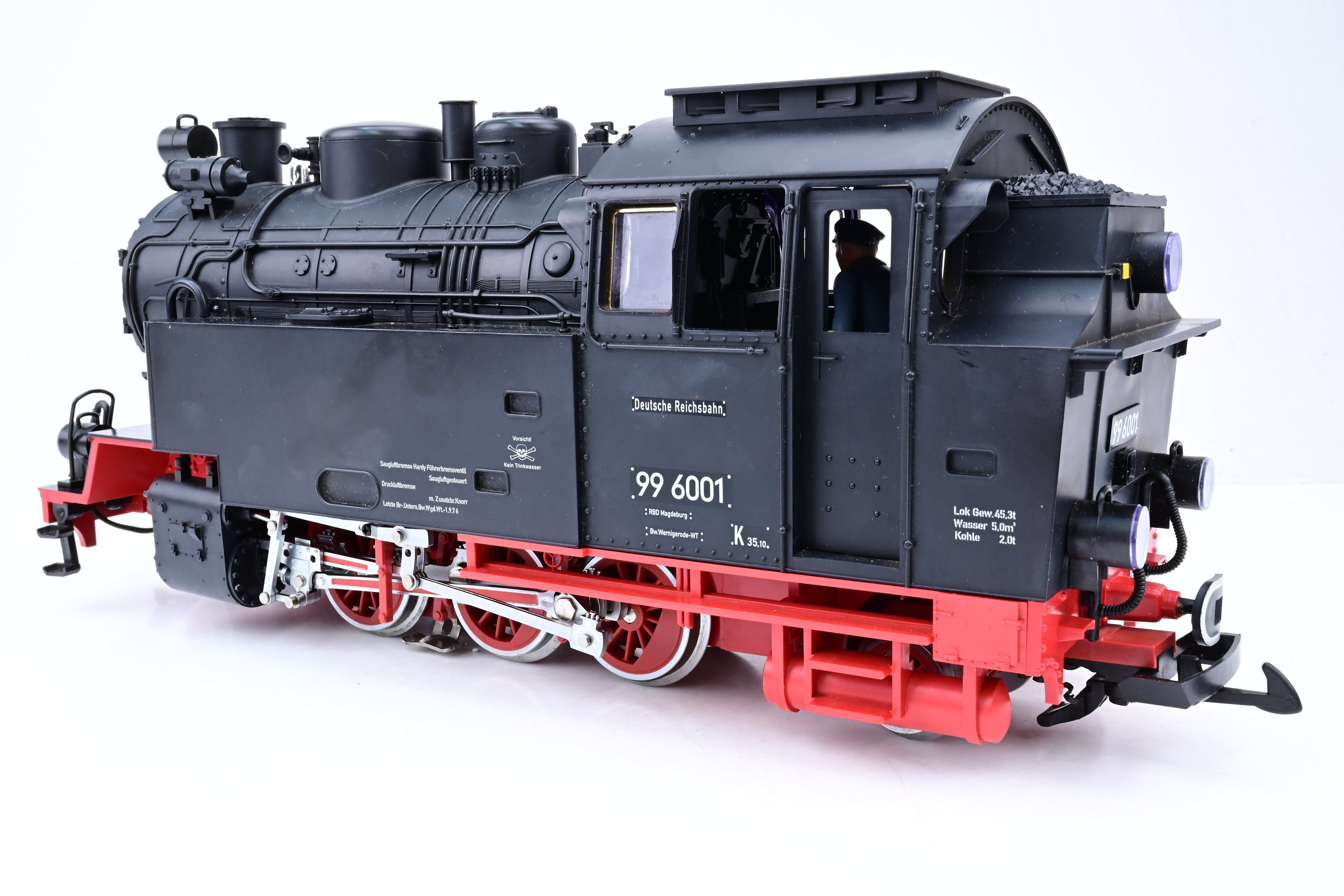 LGB G Gauge 22801 DR Black 2-6-2T Class BR 99 No.99 6001 - DCC Sound,
