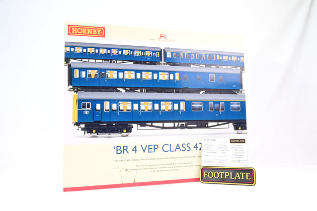 Hornby OO Gauge R2946 BR Blue Class 423 VEP w/ Slam Doors 4-Car Train Pack No.7756 - Boxed